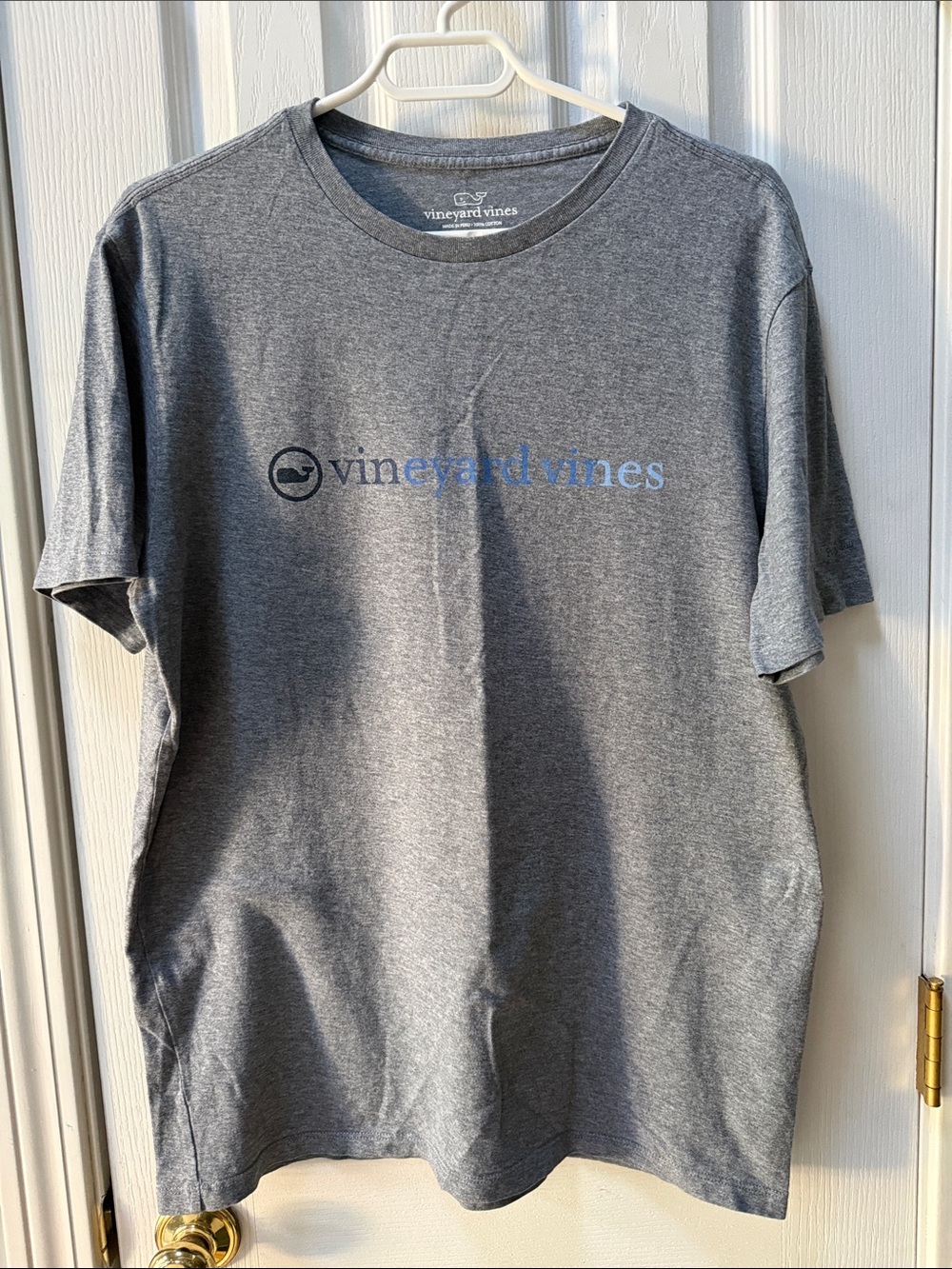Vineyard Vines Men’s Gray Logo Short Sleeve T-Shirt